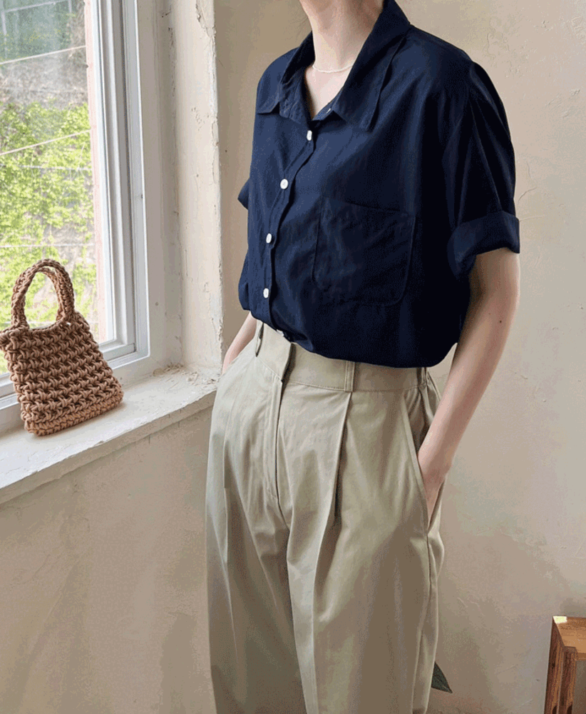 [H:MADE] 넬즈 여름 포켓 반팔 셔츠 남방 4color